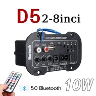 Amplifier Karaoke Power Stereo Audio Papan Board Micphone Bluetooth USB Radio TF DIY Subwoofer D5 D3 D10 D30 D100 Bass Audio Karaoke FM Papan