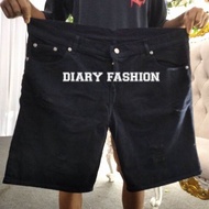Celana Sobek Pendek Jumbo Pria Dewasa Bigsize Besar Denim 33-45/Celana Pendek Sobek Pria Jumbo/Jeans