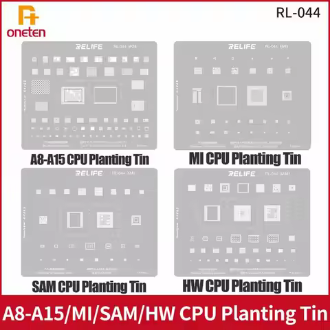 RELIFE RL-044 BGA Reballing Stencil For iPhone HUAWEI Samsung XIAOMI CPU RAM Power IC Chip BGA Direc