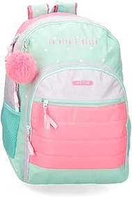 La Vita è Bella School Backpack, Green, 33 x 46 x 17 cm, Polyester, 25.81 L, Green, School Backpack,