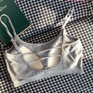 --s85 Latex Fixed Coaster Threaded Cotton Sling Wrapped Breasts Sweet Sexy Beautiful Back Halter Bac