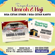 Umrah/haji I Sticker Umrah/HAJI Card