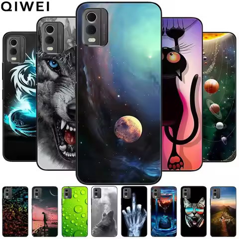 For Nokia C32 Case Cartoon Silicone Protective Soft Bumpers for Nokia C22 C02 C210 Phone Cases C 32 