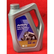 น้ำมันเครื่องสังเคราะห์แท้ 100% ไอซิน Aisin เกรด SAE 5w-40 / SAE 5w-30 เบนซิน Fully Synthetic SN/CF