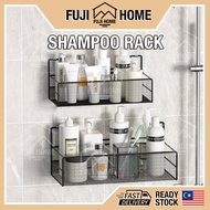 🏠READY STOCK🏠Bathroom Rack Toilet Rack Stainless Steel Shelf Shampoo Holder Bathroom Storage Organiz