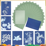 Cyanotype Paper Kit, 24 Pcs Sun Print Paper Kit A5 Solar Drawing Paper Sensitivity Nature Printing P