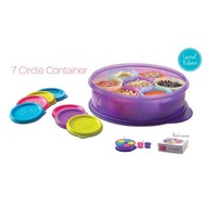7 circle container tupperware (no box)