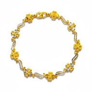 916 Gold (8.40g/17cm) Elegance Bracelet (2C)