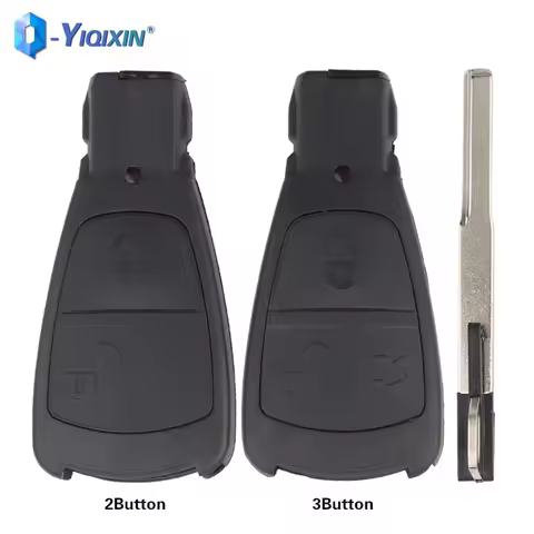 YIQIXIN 3 Button Old Style Remote Car Key Shell For Benz Mercedes C E S Class C180 1998-2004 W202 ML