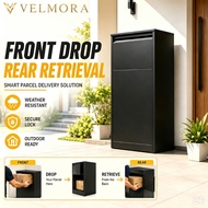 Smart Parcel Delivery Box Front Drop Rear Pickup Secure Package Storage Box ZDN