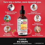 (2) Vitamin B12 B6 Liquid Drops, B12 Sublingual Vitamin B Complex - B 12 Vitamin 5000mcg - B12 Methy