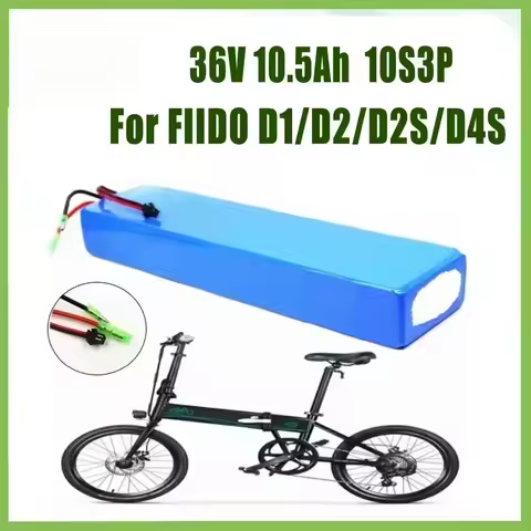 NEW 36V 10.5Ah 7.8Ah 18650 10S3P Li-ion Battery Pack for FIIDO D1/D2/D2S/D4S Folding Moped City Batt