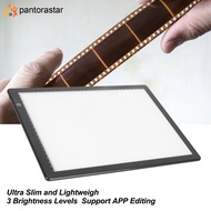 [Pantorastar] เครื่องดูสไลด์บางเฉียบขนาด A4 3โหมดความสว่างการแก้ไขแอพพลิเคชั่น USB LED แบบนิ่มขับเคลื่อนสไลด์สแกนเนอร์สำหรับฟิล์มลบ