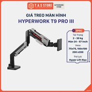 HyperWork T9 Pro III Monitor Mount | Hanging Curtain 24-57inch | Vesa Maximum 200x200 - Genuine Prod