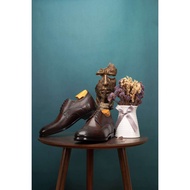 Men’s Full Brogue Derby Shoes | 2cm Height Increase | Italian Leather