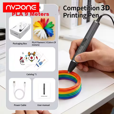 Professional 3D Printing Pen for PLA Filament Doodling Making Detachable Design for 3D Print Pen Com