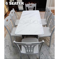 6 SEATER SET 1PC TABLE & 6PCS CHAIRS FOLDING TABLE (FSD 60X120) FOR INDOOR/OUTDOOR