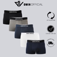 Combo of 5 DWIN men's underwear, high-quality antibacterial thigh briefs, triangle boxer, 4-way stre