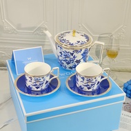 Bộ Ấm Trà và 2 bộ Tách Wedgwood Hibiscus Series High-Grade Tea Set Five-Piece Set