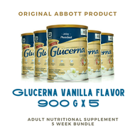 Glucerna SR Triple Care Vanilla Flavor 900 g x 5 (5 Week Bundle)