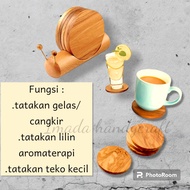 IMD Wooden coaster round Wooden coaster/ Wooden coaster/