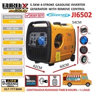 EUROX 5.5kw Silent Inverter 4-Stroke Petrol Generator JI6502 with Remote Control - 18 Months Local W
