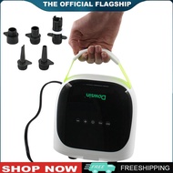 【New Arrival】 Electric Air Pump with 6 Nozzles Paddle Board Pump Auto-Off Inflator Pump for Inflatab