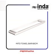 Inda Mito Towel Bar 30/60cm/ 2018 Bathroom Wall Mounted Towel Holder Chrome