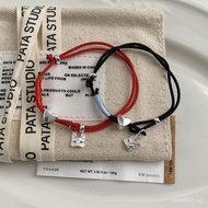 Compilation H Handmade Bracelet Mask Fox S925Pure Silver Braided Bracelet ins Wind Bracelet Strap 2I