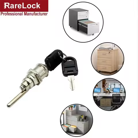 Cabinet Drawer Lock with 2 Keys Keyed Different for Door Mailbox Cabinet Tool Box DIY Furniture Hard