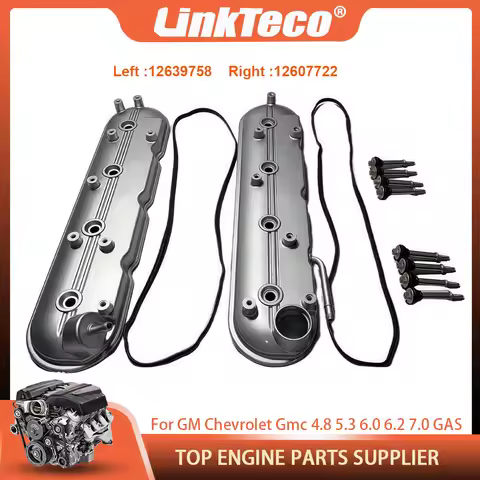 Engine Valve Cover Kit Fit GM Ecotec LS 4.8 5.3 6.0 6.2 GAS For 09-20 Chevrolet GMC Pontiac Cadillac