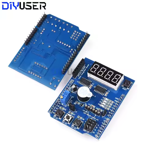 TS1003L Expansion Board Shield for Arduino UNO R3 MEGA 2560 with Buzzer LED Button Potentiometer Sta