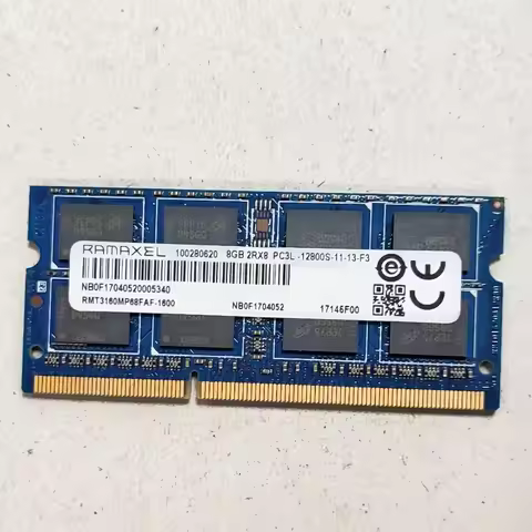 RAMAXEL RAMS DDR3 8GB 1600MHz Laptop memory ddr3 8GB 2RX8 PC3L-12800S-11 SODIMM Notebook memoria 1.3