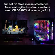 PC GAMING untuk STREAMING , main GTA Roleplay - FREE monitor + mouse + webcam + stand monitor + akun