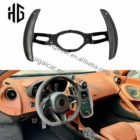 OEM Style Car Shift Paddles Carbon Fiber Steering Wheels Shifter Extended Paddles for McLaren 720S 7