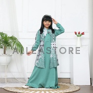 Alleastore03 Gamis Batik Modern Motif Pare Dress Modern Premium Dress Muslim Gamis Batik Kombinasi Terbaru