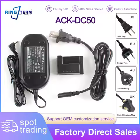 ACK-DC50 AC Power Adapter Kit with CA-PS700 DR-DC50 Dummy Battery NB-7L DC Power Supply for Canon G1