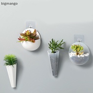 bigmango Creative Wall Mounted Acrylic Vase Wall Hanging Planter Plant Flower Pot Holder BMO