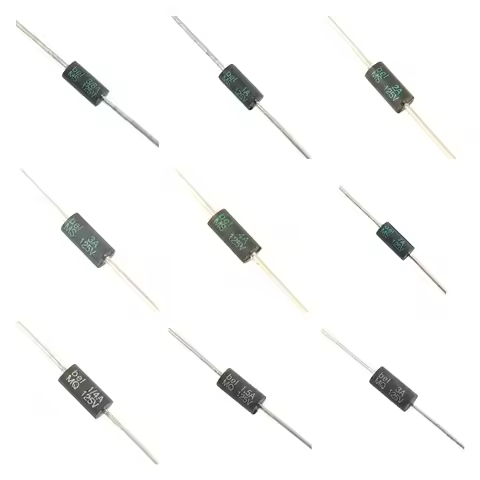 5pcs Fuse MS MQ 0.25A 250mA 1/4A 0.375A 375mA 3/8A 1A 1.5A 2A 3A 4A 5A 7A 125V Fast Slow Blow Axial 