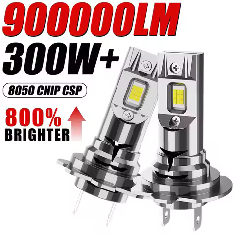 H7 LED CANBUS Light 300W 900000LM 1:1 H7 H4 8050 CSP Chip Plug&Play Wireless Mini Car Headlight with