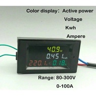 ENERGY Meter AC MULTI Color LCD 100 Ampere 300 VOLT / VOLT Ampere WATT Meter 100A