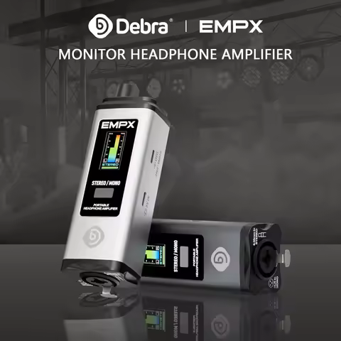 Debra EMPX Professional OTG Stereo Headphone Amplifier, Mono/Stereo Mode Switching, Built-in Headpho