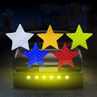 Reflective Reflector Sticker Self Adhesive Safety Warning Conspicuity Tape for Car Truck Motorcycle Trailer Star Shape