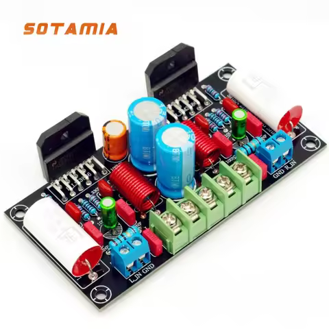 SOTAMIA LM3886 Power Amplifier Board 68Wx2 Two Channel Stereo Digital Audio Amplifier Speaker Sound 