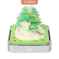 [COD] CHENJ ไทม์พีชปฏิทิน2026ปฏิทินตั้งโต๊ะพร้อมไฟ LED 3D กระดาษปฏิทินแบบฉีกเป็นชิ้นแผ่นจดบันทึกของข