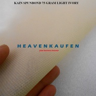 Spunbond Spunbond Spunbond Fabric 75 Grams Light Ivory Light Ivory Color Per Meter