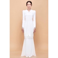 [READY STOCK] Jannahnoe kurung-for bride-raya haji-off white-size L