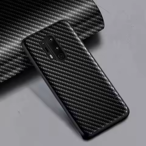 Carbon Fibre texture Phone Case for Oneplus 8 Pro 8T Fashion Design Soft Back Cover Coque for Oneplu