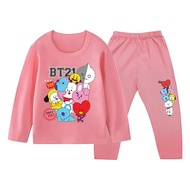 BT21 Pajamas for Boys and Girls Ages 1-10 Years 343