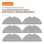 For Roborock Robot Vacuum Cleaner Replacement Accessories Mop Cloth 6 Packs  E Series/S5/S5 Max/S6/S